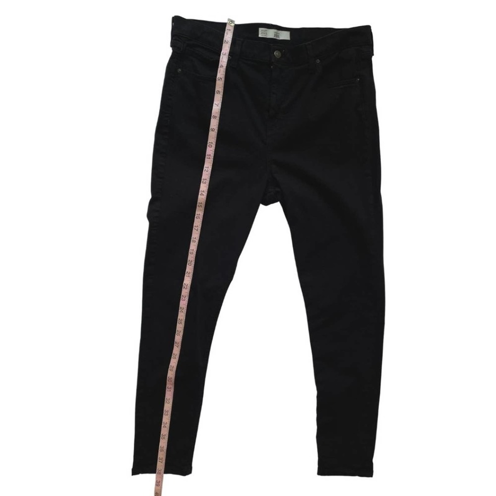 TOPSHOP Moto Jamie Petite High Waist Black Jeans W34L30 - Picture 3 of 12